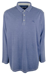 Tommy Bahama Men's Big & Tall Paradise Cove Long Sleeve Polo Shirt CHz 2XLB
